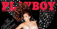 Tamara Ecclestone esbanjou luxo na capa da Playboy de maio, na Inglaterra  Foto: Reprodução