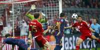 <p>Jogando na Alemanha, Bayern de Munique venceu catalães por 4 a 0</p>  Foto: Reuters