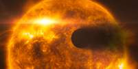 <p>Impressão artística mostra o exoplaneta HD 189733b</p>  Foto: Divulgação
