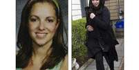 Katherine Russell, mulher de Tamerlan Tsarnaev, em foto da época de escola (esq.) e recente  Foto: Daily Mail / Reprodução