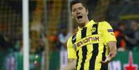 Lewandowski fez hist&oacute;ria por conta de seus quatro gols na semifinal contra o Real Madrid  Foto: Reuters
