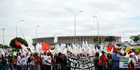 <p>Manifestação reuniu cerca de 20 mil pessoas em Brasília na tarde desta quarta-feira, em frente à Esplanada dos Ministérios</p>  Foto: Stuart Figueredo / vc repórter