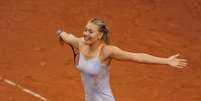<p>Sharapova devolveu derrota sofrida no Aberto da Austrália</p>  Foto: Getty Images 