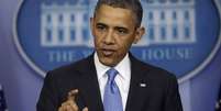 Obama concede entrevista coletiva na Casa Branca  Foto: AP