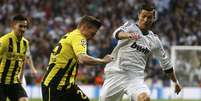<p>Real e Borussia fizeram jogo agitado e emocionante em Madri</p>  Foto: Reuters