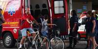 Uma ciclista foi atropelada na manhã desta quarta na avenida Roberto Marinho  Foto: Renato S. Cerqueira / Futura Press