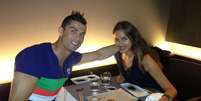 O jogador jantou em um restaurante japonês com a namorada  Foto: Reprodução