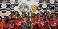 Com vit&oacute;ria nos p&ecirc;naltis, o Internacional bateu o Juventude, levou a Ta&ccedil;a Farroupilha e conquistou o Campeonato Ga&uacute;cho de forma antecipada  Foto: Edu Andrade/Fato Press / Gazeta Press