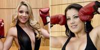 Giselle Saran (&agrave; direita) e Fernanda Hernandes foram as preferidas do internauta e ser&atilde;o as ring girls da edi&ccedil;&atilde;o 132 do MaxSport, o Campeonato Brasileiro de MMA, neste s&aacute;bado em S&atilde;o Paulo  Foto: Ricardo Matsukawa / Terra
