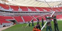 10 de maio de 2013: a arena receberá a partida entre Santos e Flamengo, no dia 26 de maio, pela primeira rodada do Campeonato Brasileiro  Foto: Lula Marques / Divulgação