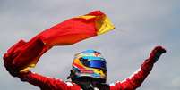 <p>Vitória na Espanha deixou Alonso mais confiante com chance de título</p>  Foto: Getty Images 