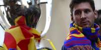 <p>Lionel Messi, dono de três títulos da Liga dos Campeões, brigaria por conquista da Libertadores em "delírio" do Newell's</p>  Foto: AFP