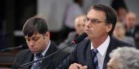 O deputado Jair Bolsonaro criticou o CNJ por aprovar uma decisão que autoriza o casamento gay  Foto: Alexandra Martins / Agência Câmara