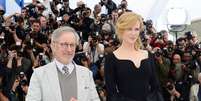 Nesta quarta-feira (15), o cineasta Steven Spielberg e atriz Nicole Kidman se apresentaram como membros do júri do 66º Festival de Cannes, que vai até o dia 26  Foto: Getty Images 