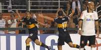 <p>Riquelme foi decisivo para o Boca Juniors com um golaço</p>  Foto: AP