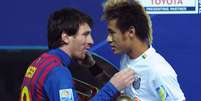 Messi e Neymar se encontraram no Mundial de 2011  Foto: Getty Images 