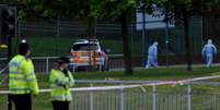 Um homem morreu e outras duas pessoas ficaram feridas em um ataque com um machete (tipo de facão) na região sudeste de Londres  Foto: AFP