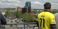 Torcedor exibe camisa de Reus em Londres, palco da final da Liga dos Campeões  Foto: Leandro Miranda / Terra