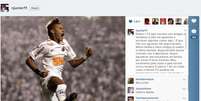 Neymar confirmou por meio de seu Instagram que vai trocar Santos por Barcelona  Foto: Instagram / Reprodução
