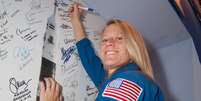 Karen Nyberg passou 13 dias no espaço, entre maio e junho de 2008  Foto: Nasa / Divulgação