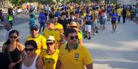 <p>Quem chegou por último teve que encarar uma fila que chegava até o Ginásio do Maracanãzinho</p>  Foto: Daniel Ramalho / Terra