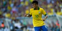 <p>Neymar disse que Brasil fez seu melhor jogo sob o comando de Felipão</p>  Foto: Mauro Pimentel / Terra