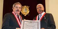 Lula recebe diploma de doutor honoris causa em Lima  Foto: Ricardo Stuckert / Instituto Lula / Divulgação