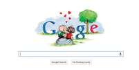 Doodle do Google presta homenagem ao Dia dos Namorados  Foto: Reprodução