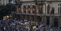 <p>Manifestação parou o centro de São Paulo nesta quinta-feira</p>  Foto: Gabriela Biló / Futura Press