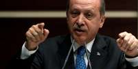 Erdogan fala durante encontro do partido AK em Ancara  Foto: Reuters