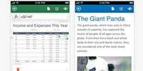 Aplicativo permite criar e editar arquivos do Word e Excel no smartphone da Apple  Foto: Divulga&ccedil;&atilde;o