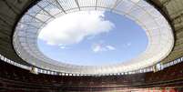 <p>Presidente da Fifa disse estar impressionado com o Estádio Mané Garrincha e relembrou o atleta que dá nome à arena</p>  Foto: Ricardo Matsukawa / Terra