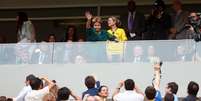 <p>Presidente Dilma Rousseff foi vaiada durante a cerim&ocirc;nia de abertura da Copa das Confedera&ccedil;&otilde;es</p>  Foto: Getty Images 