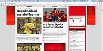 Jornal Marca exaltou atuação do novo jogador do Barcelona  Foto: Marca.com / Reprodução