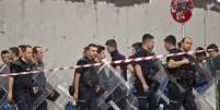 Policiais expulsaram os manifestantes do parque neste sábado  Foto: AP