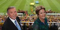 <p>Dilma se pronunciou sobre momento conturbado do País</p>  Foto: Rodrigo Stuckert/CBF / Divulgação