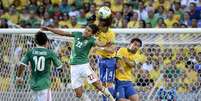 <p>Zaga da Seleção com David Luiz e Thiago Silva não leva gol a três jogos</p>  Foto: Ricardo Matsukawa / Terra