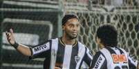 Meia celebra gol em partida contra o Grêmio antes do recesso do Campeonato Brasileiro  Foto: Bruno Cantini/Atlético-MG / Divulgação