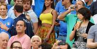 <p>Informação foi confirmada por Fanny Neguesha, namorada de atacante italiano; cantora diz que ainda não conhece namorada de Neymar, a atriz Bruna Marquezine</p>  Foto: Getty Images 