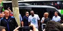 <p>Kobe Bryant fez elogios à Seleção Brasileira de basquete</p>  Foto: Fernando Borges / Terra