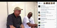 Kobe Bryant exaltou Oscar Schmidt após encontro em São Paulo  Foto: Instagram / Reprodução