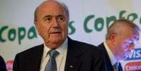 <p>Blatter deixará capital mineira logo após primeira semifinal</p>  Foto: Mauro Pimentel / Terra