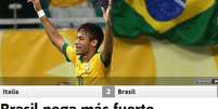 Jornal espanhol destaca a "pegada" do Brasil na vitória  Foto: As / Reprodução