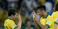 <p>Ap&oacute;s vit&oacute;ria, Neymar n&atilde;o quis saber de gerar pol&ecirc;micas</p>  Foto: Ricardo Matsukawa / Terra