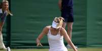 <p>Sharapova não resistiu e acabou eliminada em Wimbledon</p>  Foto: Getty Images 