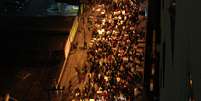 <p>Manifestantes lotaram as ruas de Blumenau em um novo protesto na noite desta terça-feira</p>  Foto: Jaime Batista da Silva / vc repórter