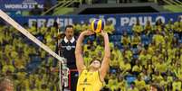 <p>Bruninho também pediu "sangue nos olhos" para Seleção</p>  Foto: FIVB / Divulgação