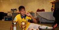 <p>Neymar far&aacute; a estreia pelo Barcelona diante do ex-clube, o Santos</p>  Foto: Getty Images 