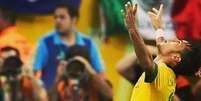 <p>Marquezine comemorou vitória brasileira e postou uma foto do namorado, o jogador Neymar, em seu perfil no Instagram</p>  Foto: Instagram / Reprodução