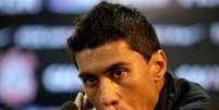 <p>Paulinho se despediu do Corinthians na segunda-feira</p>  Foto: Miguel Schincariol / Lu&iacute;s Moura